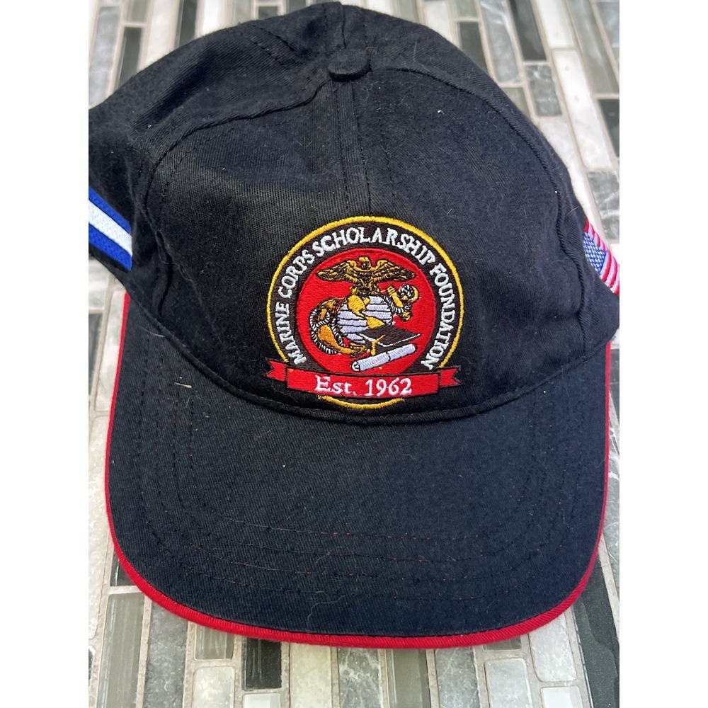 Vintage U.S Marine Corp Scholarship Foundation Hat Adjustable‎ Made In USA